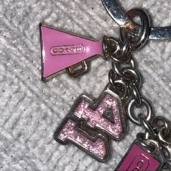 Coach RARE Cheerleader Charm Keychain - Picture 2 of 8